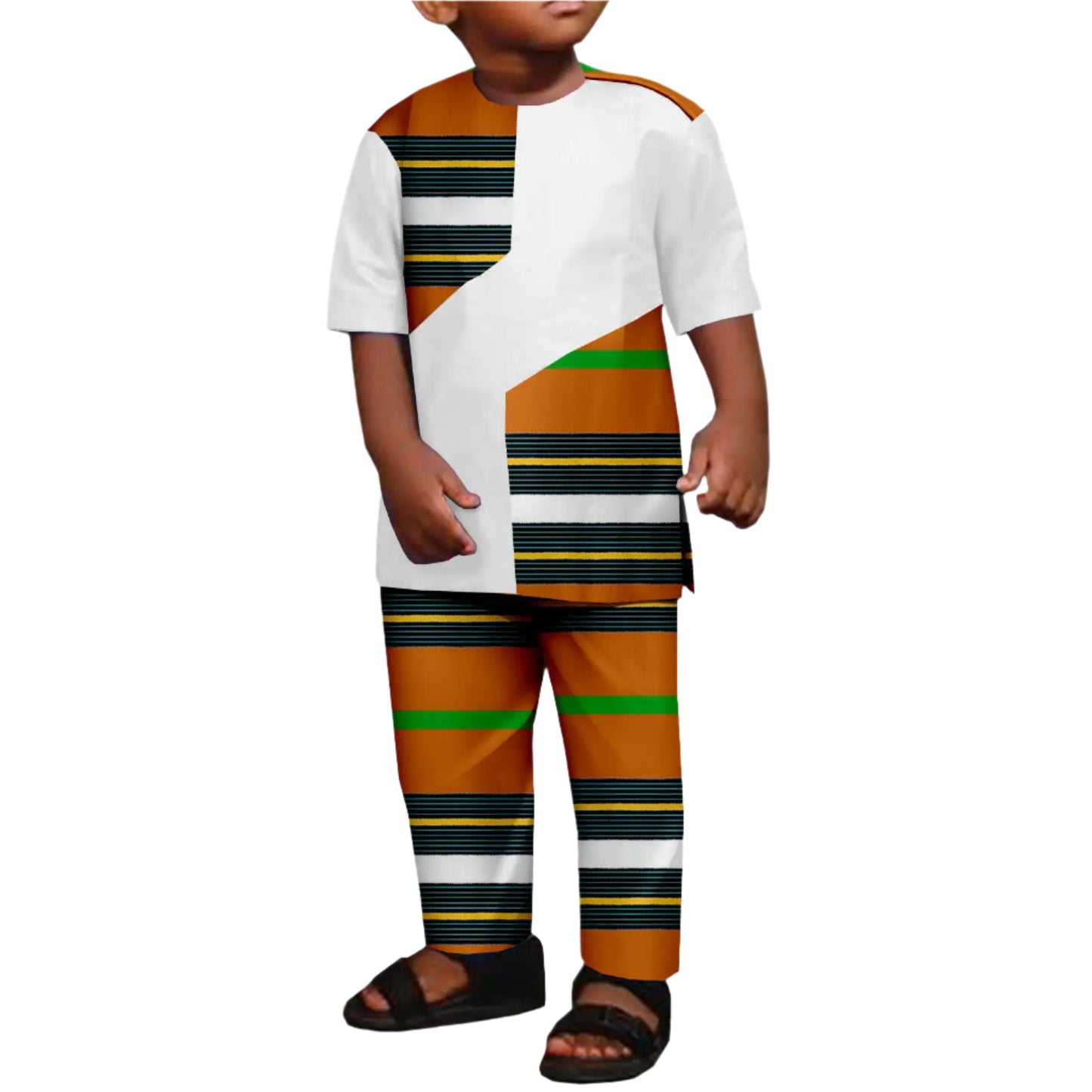 NNEKA Boys Kids 2 Piece Top and Pants Set