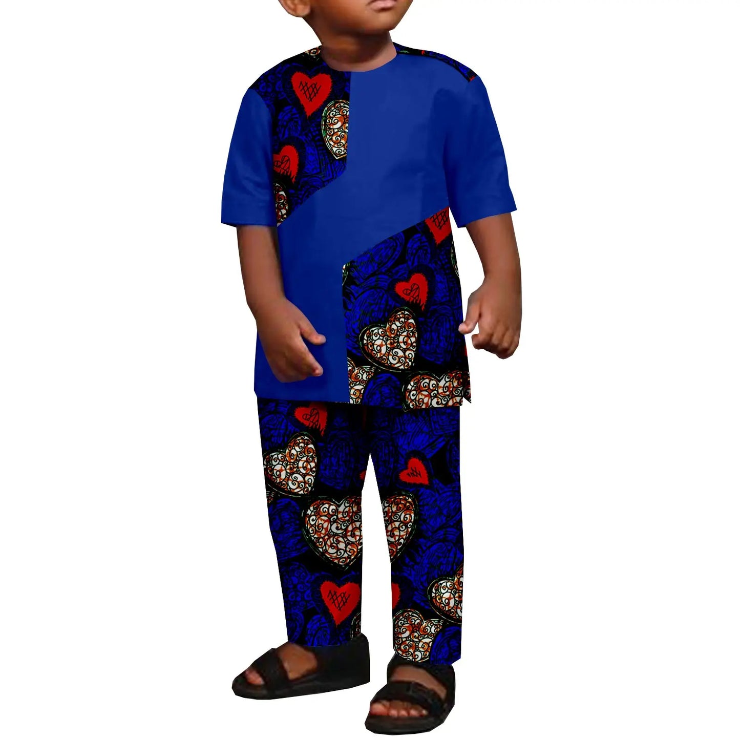 NNEKA Boys Kids 2 Piece Top and Pants Set